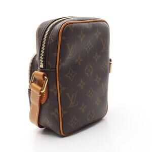 Louis Vuitton Canvas Leather Amazon Shoulder Brown Bag Monogram